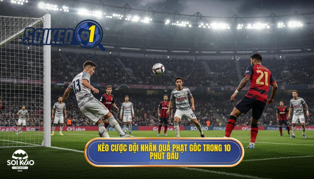 Kèo cược đội nhận quả phạt góc trong 10 phút đầu